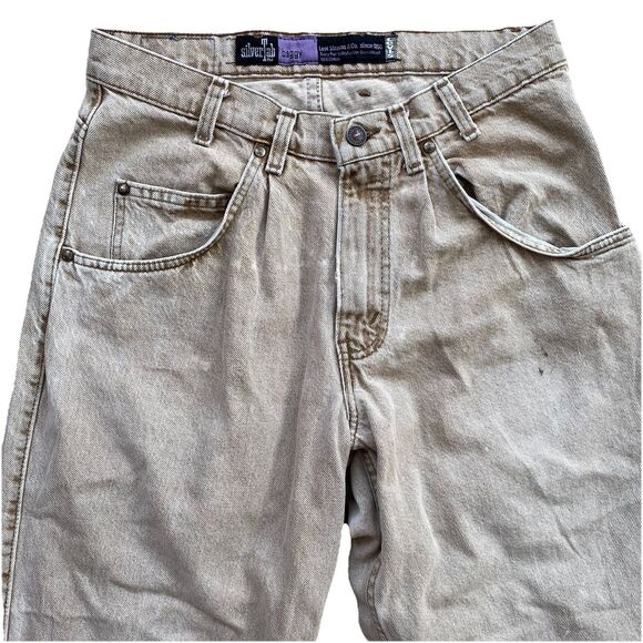 Vintage 90s Silvertab Baggy Jeans 32x32 Skater 1992 Levi's Wide Leg - Picture 3 of 10